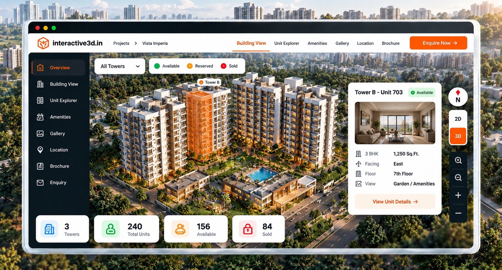Interactive 3D — interactive 3D building and unit explorer